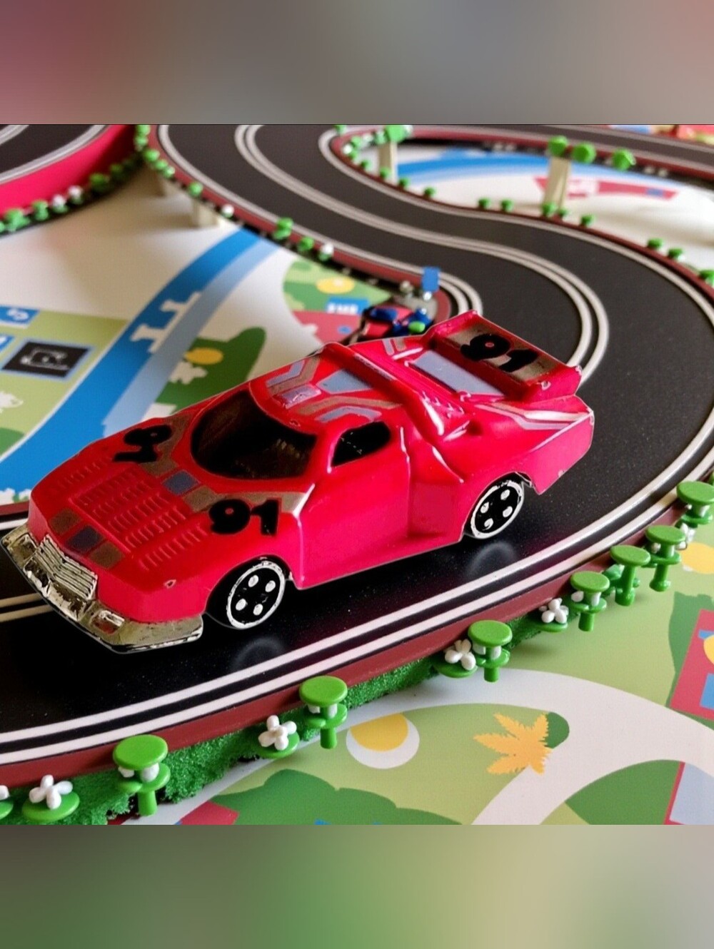 Summer Metal Marz Karz Line #91 Pink Lancia Stratos Rally Car Die-Cast 1:64 Toy.